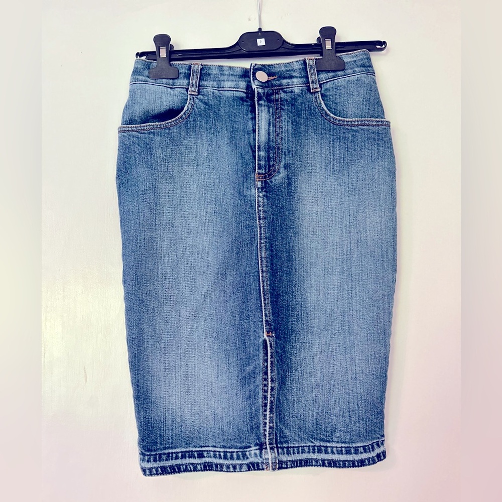Stella McCartney Knee-Length Denim Pencil Skirt